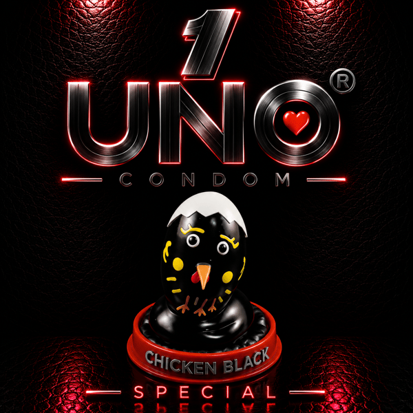 UNO Chicken Black Condom