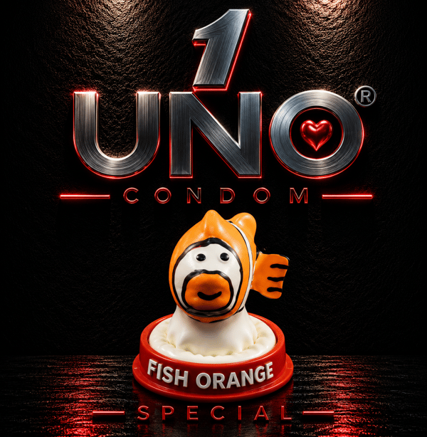 UNO Fish Orange Condom