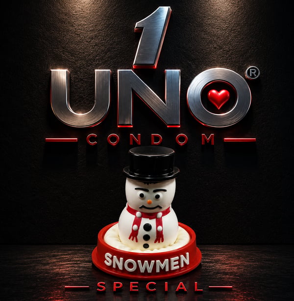 UNO Snowmen Condom