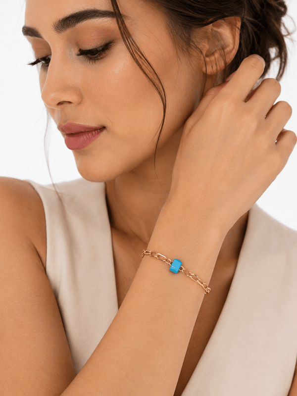 Aqua Minimal Zincir Bileklik