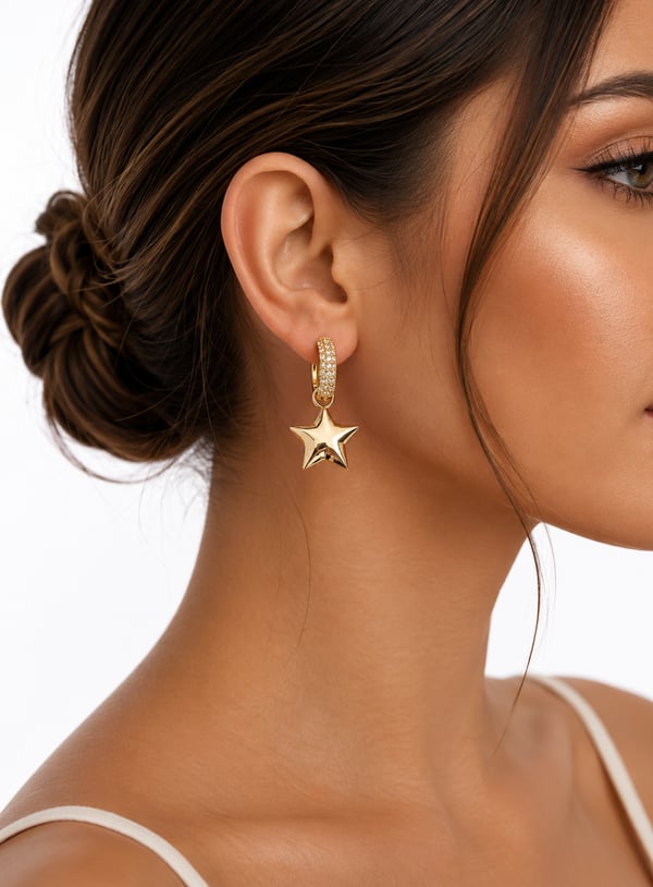 Golden Star Küpe