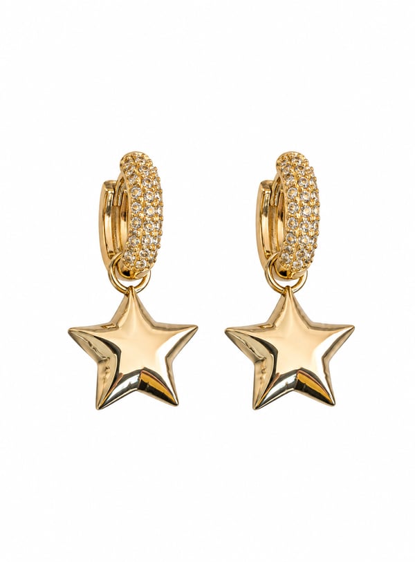 Golden Star Küpe
