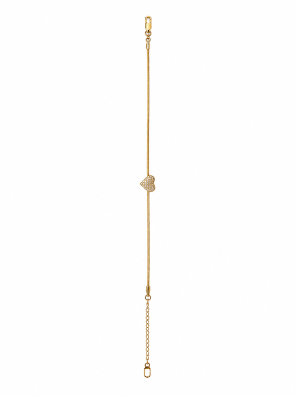 Luce Minimalist Kalp Bileklik