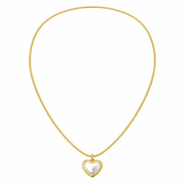 Nacre Heart Kolye
