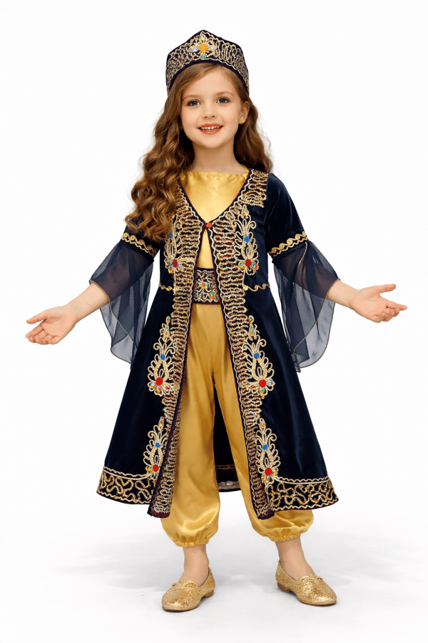 Taş İşlemeli Kadife Bindallı