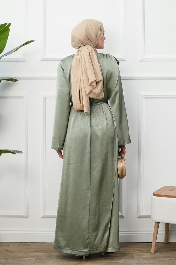 Saten Tulum Elbise - Mint Yeşili kadın giyim ürün görseli Arzestore