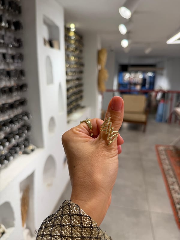 3lü Sırataşlı Zikon Taş Yüzük 