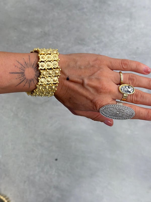 Antik Gold Kaplama Bileklik