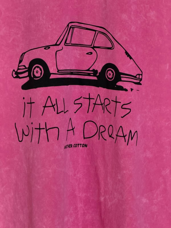 Arabalı Oversize Pembe Tshirt