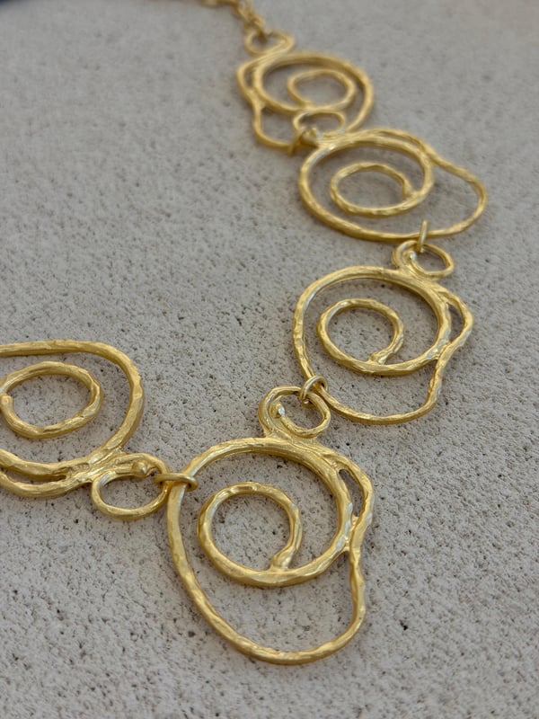 Bohem Gold Kaplama Şekil Kolye