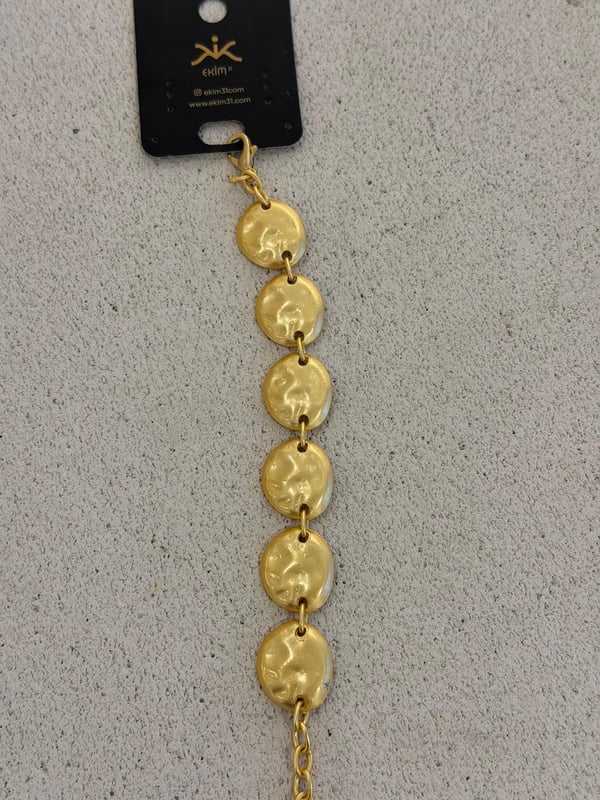 Bohem Gold Kaplama Soyut Bİleklik
