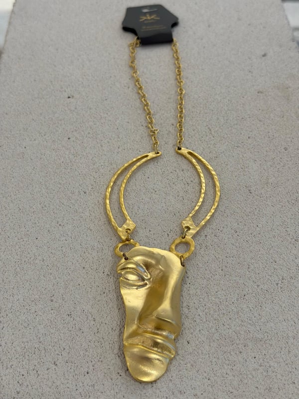Bohem Gold Kaplama Suret Kolye