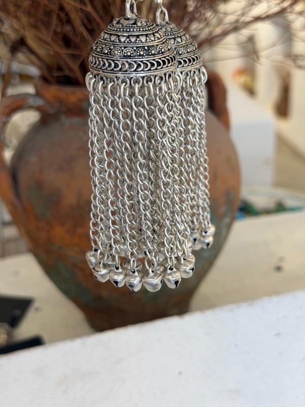 Bohem Zincirli Sallantılı Küpe