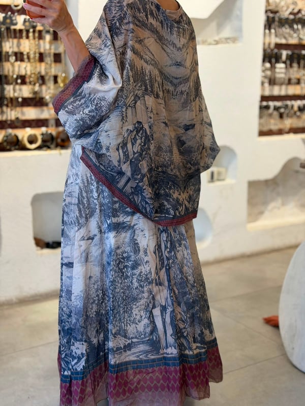 Bordo Desenli Takım