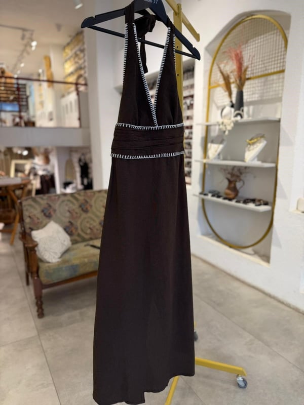 Boyundan Bağlamalı Elbise