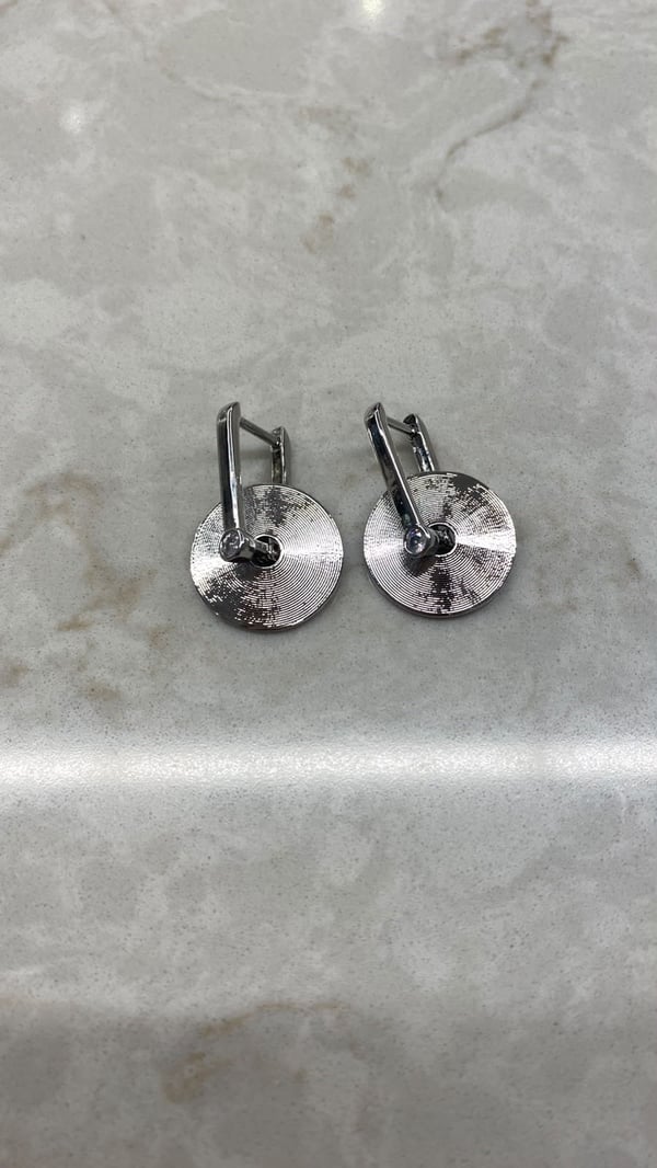 Çember Sallantı Model Silver Küpe