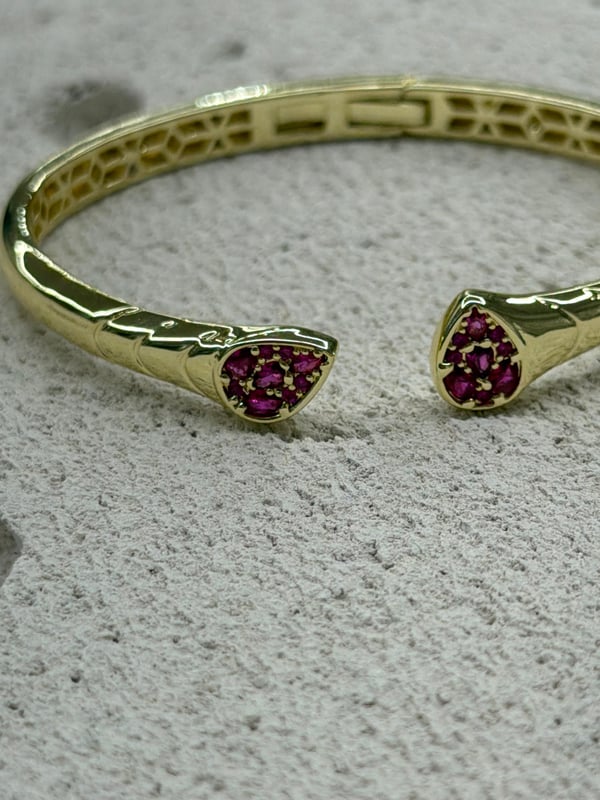 Damla Model Pembe Taşlı Bileklik