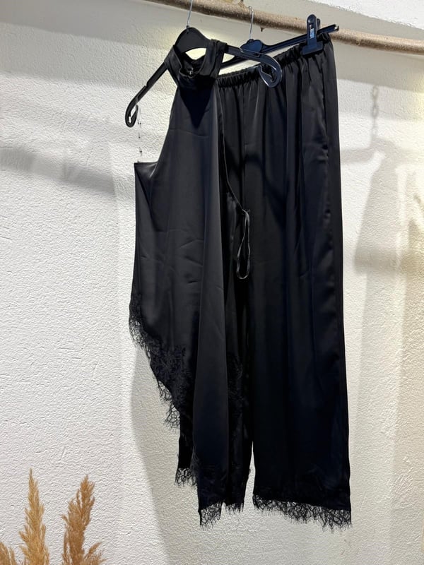 Dantelli Saten Bluz