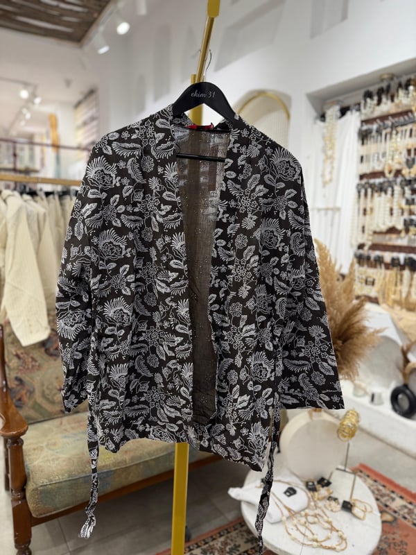 Desenli Kimono 