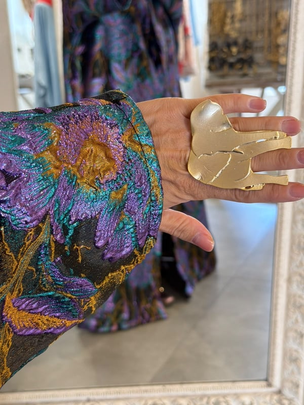 Gökkuşağı Kimono Brokar Kumaş 