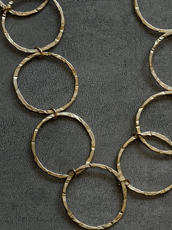 Gold Daire Şekilli Kolye 