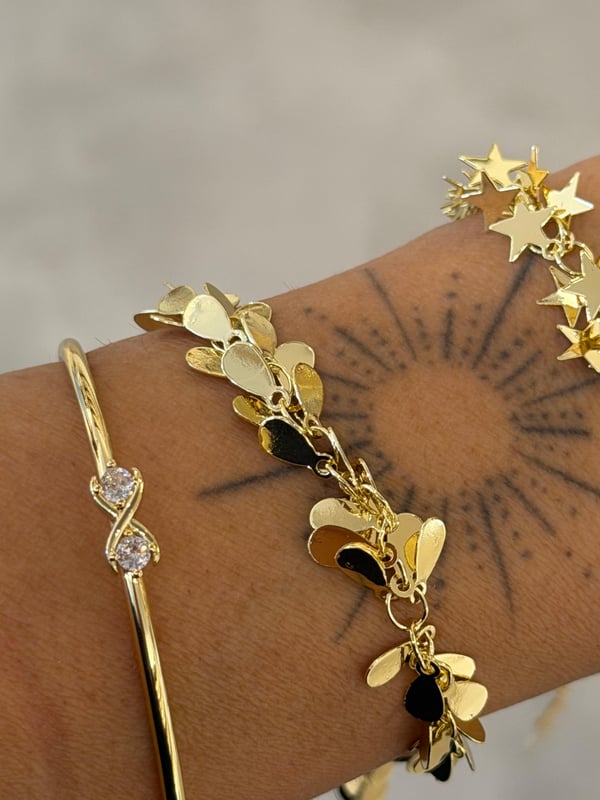 Gold Damla Model Pul Bileklik 
