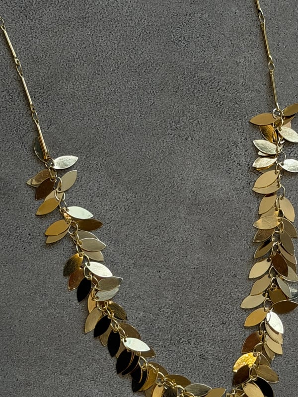 Gold Damla Model Pul Kolye