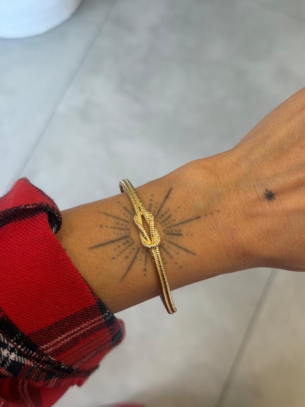Gold Düğüm Bileklik 