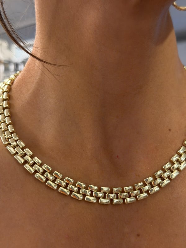 Gold Geçmeli Kolye