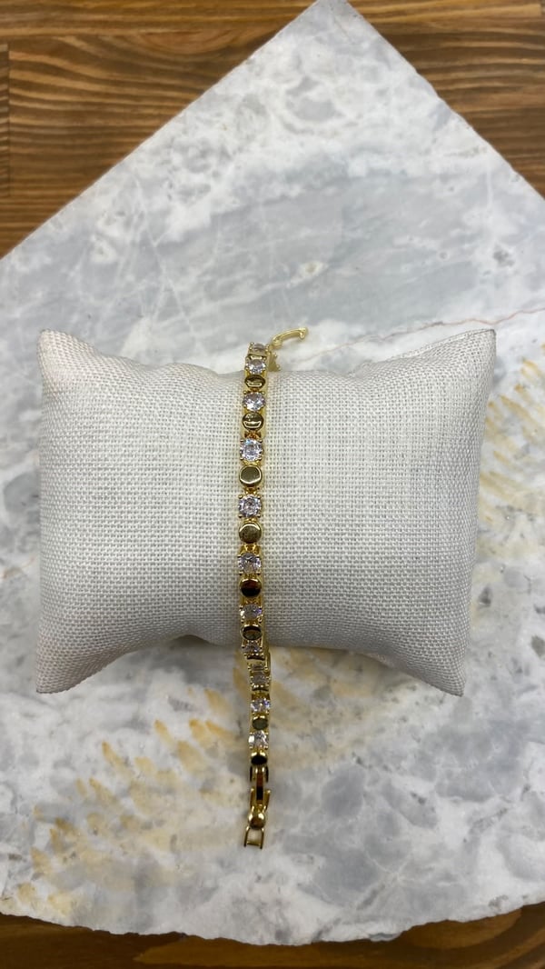 Gold Taşlı Bileklik