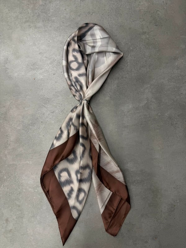 kahve leopar şal 