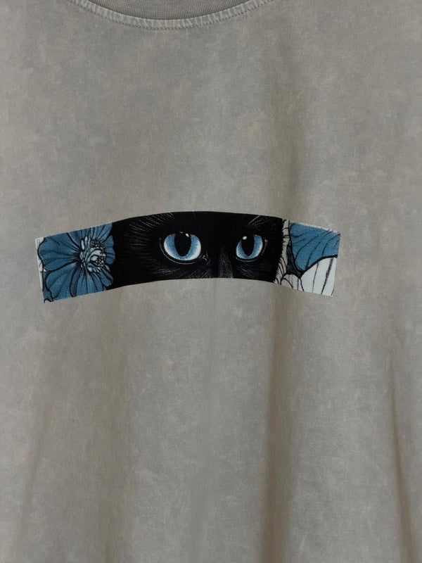 Kedi Gözü Oversize Tshirt