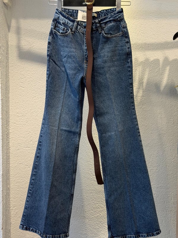 Kemerli Jean Pantolon