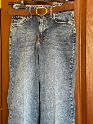 Kemerli Jean Pantolon