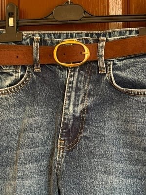 Kemerli Jean Pantolon