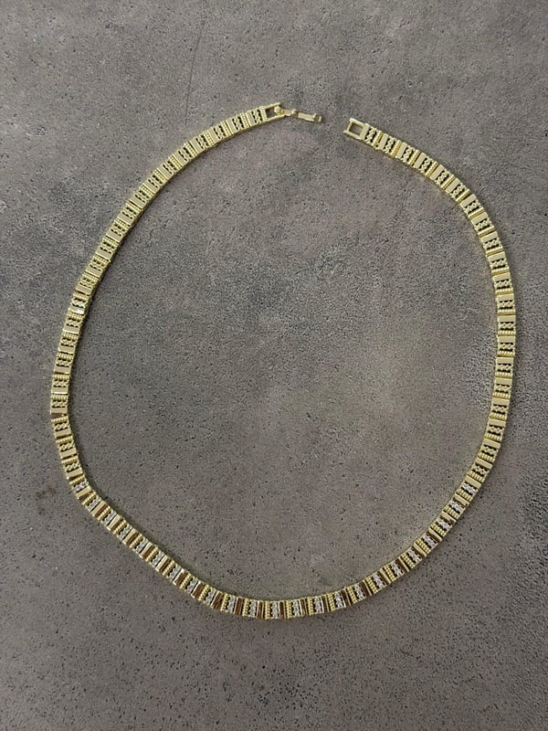 Minik Taşlı Gold Coker Kolye