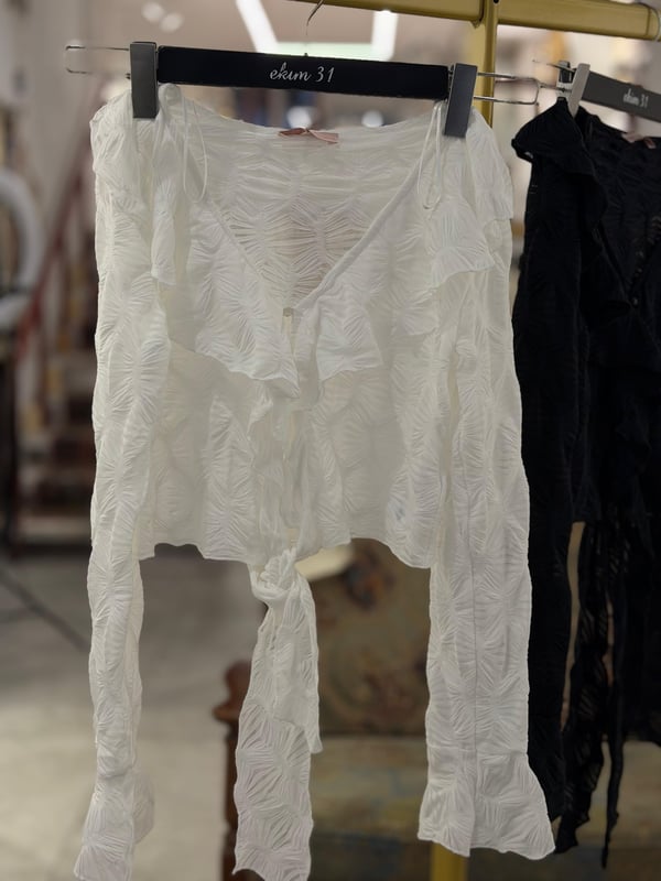 Önü Bağlamalı Bluz