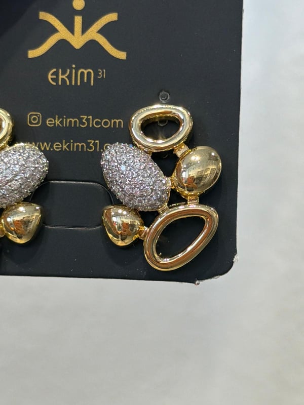 Oval Birleşik Küpe