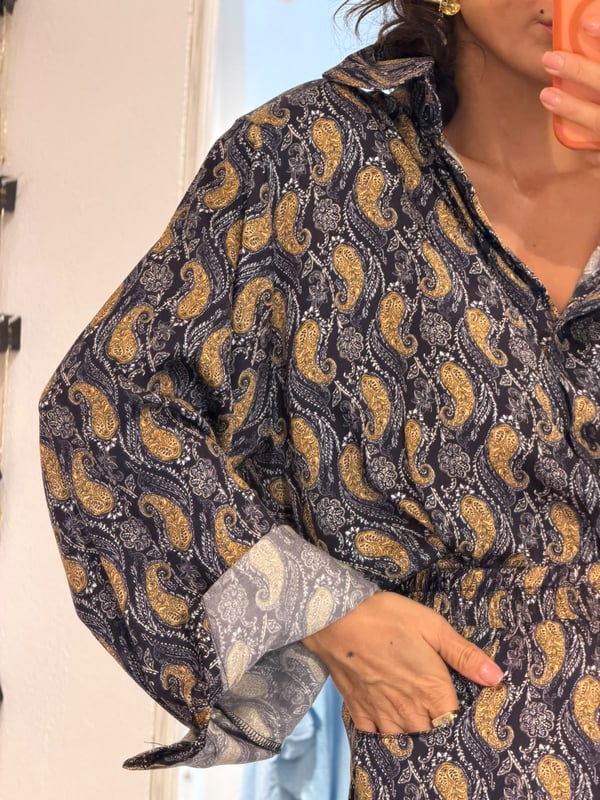 Oversize Desenli Takım 