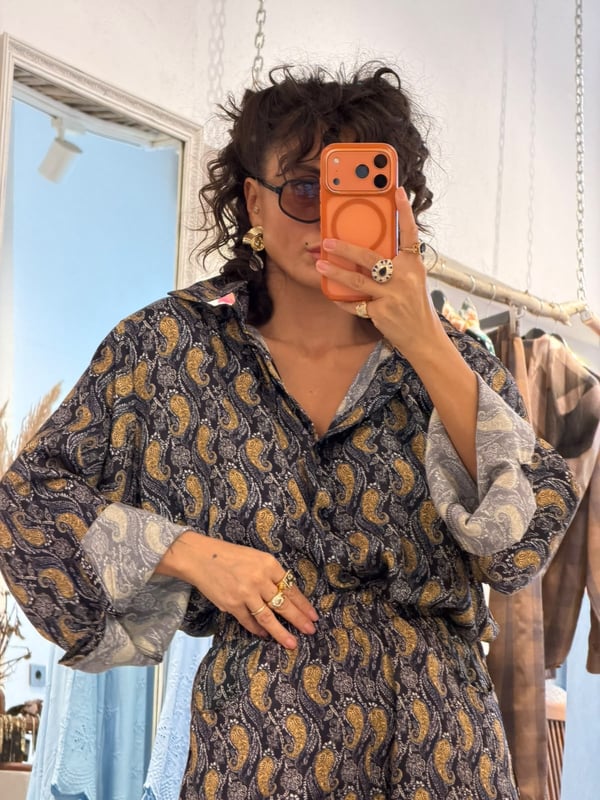Oversize Desenli Takım 