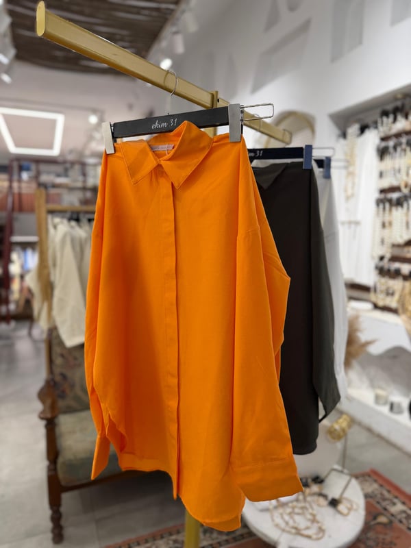 Pamuk Karışımlı Basic Gömlek