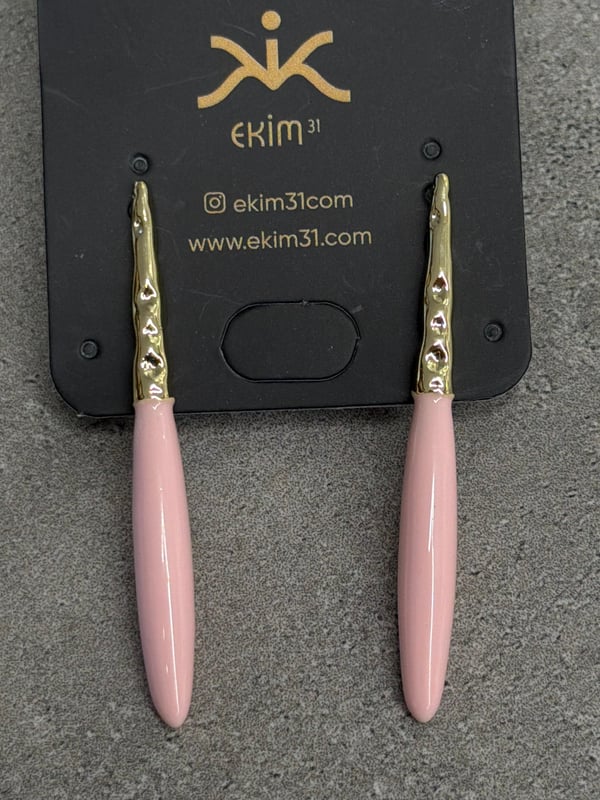 Pembe Baston Küpe 