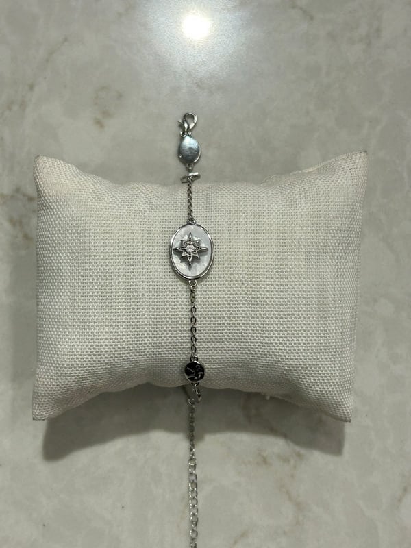 Sedef Kutup Yıldızlı Bileklik Silver 