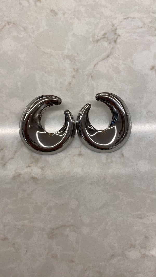Silver Ay Küpe