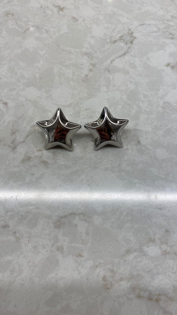 Silver Yıldız Küpe