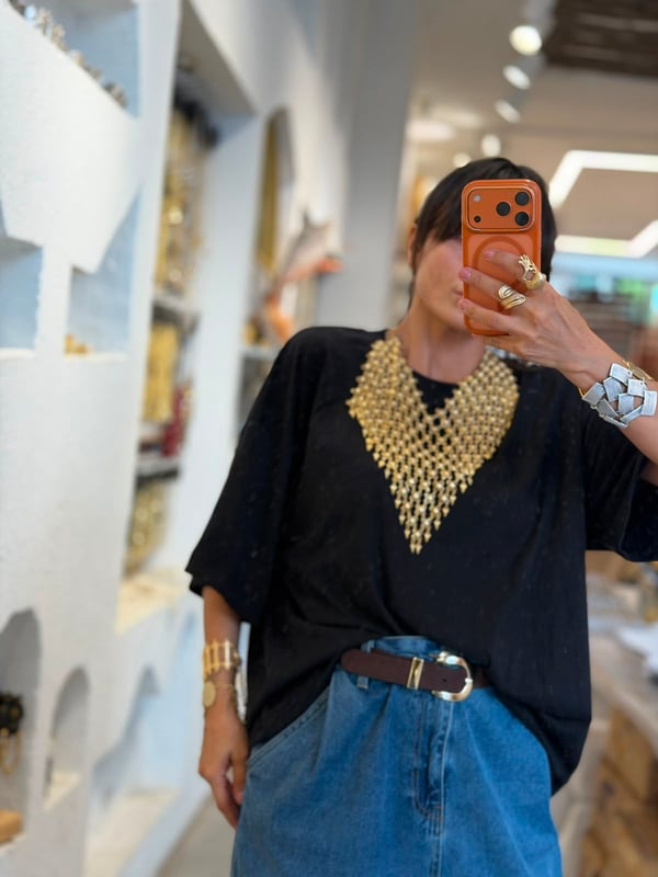 Siyah Basic Oversize Tişört