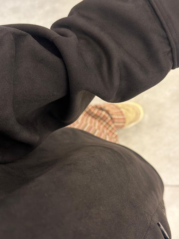 Siyah Nubuk Gömlek Standart Beden
