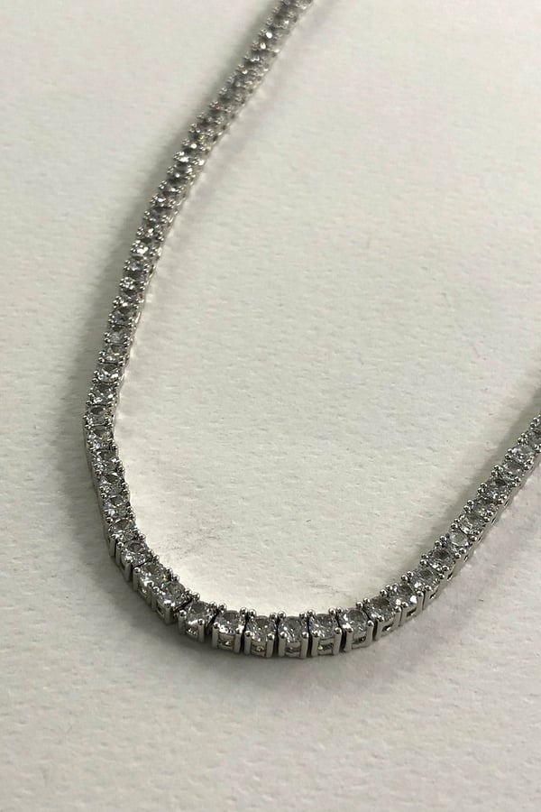Su Yolu Döküm İşliği Silver Detaylı Kolye