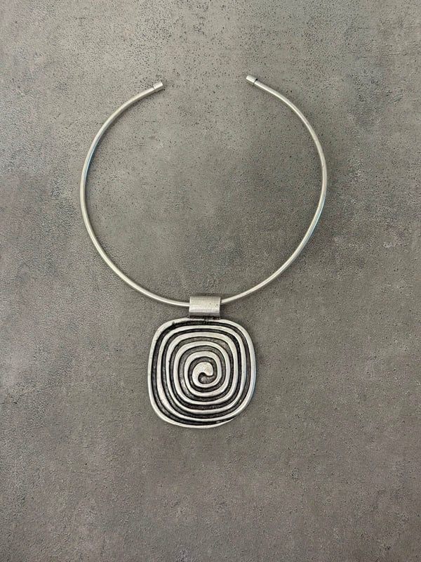 Tasma Bohem Kolye Spiral