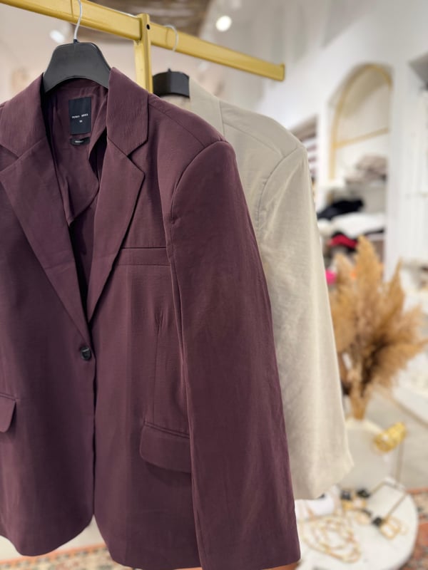 Tek Düğmeli Oversize Ceket